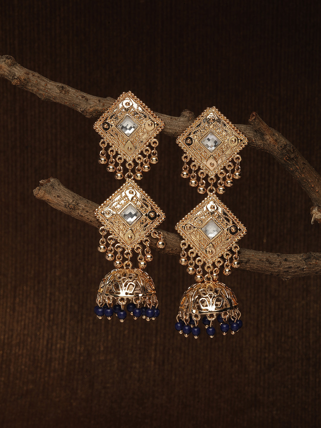 1 pair of European and American fashion gold long earrings for women |  SHEIN USA